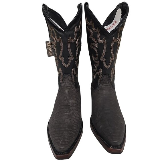 Dingo Men's DI 107 The Duke Snip Leather Pull On Western Boot Black Size 11 EW - Picture 5 of 6